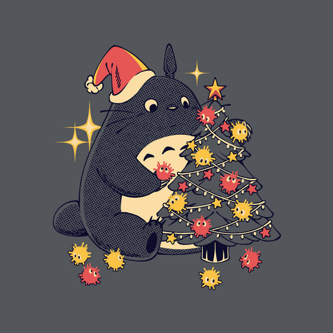 Forest Christmas Night-Womens-Fitted-Tee-PopCultureWizard