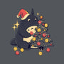 Forest Christmas Night-Womens-Fitted-Tee-PopCultureWizard