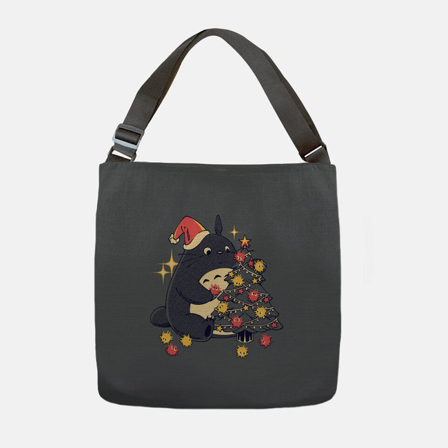 Forest Christmas Night-None-Adjustable Tote-Bag-PopCultureWizard