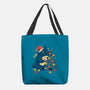Forest Christmas Night-None-Basic Tote-Bag-PopCultureWizard
