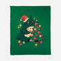 Forest Christmas Night-None-Fleece-Blanket-PopCultureWizard