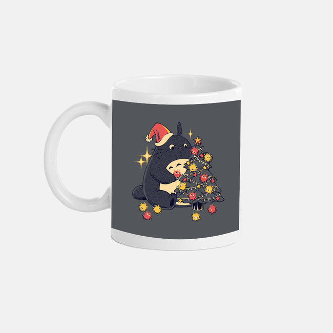 Forest Christmas Night-None-Mug-Drinkware-PopCultureWizard