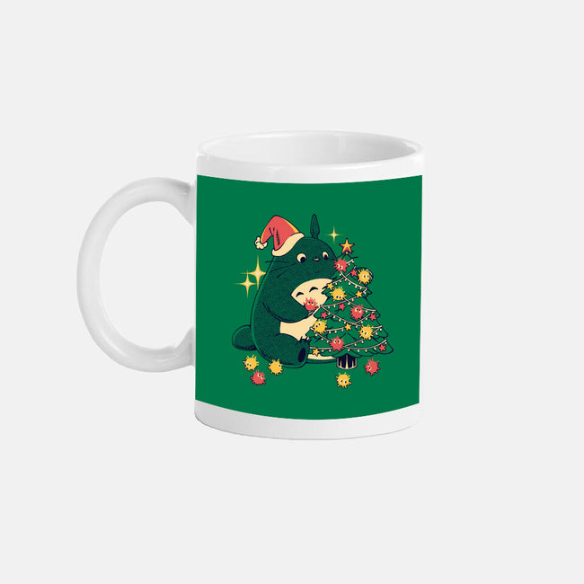 Forest Christmas Night-None-Mug-Drinkware-PopCultureWizard