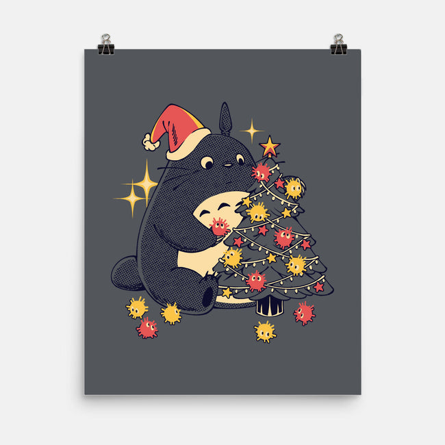 Forest Christmas Night-None-Matte-Poster-PopCultureWizard