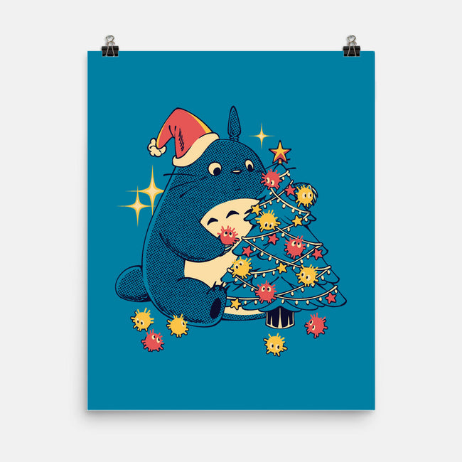Forest Christmas Night-None-Matte-Poster-PopCultureWizard
