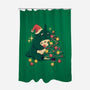 Forest Christmas Night-None-Polyester-Shower Curtain-PopCultureWizard