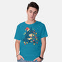 Forest Christmas Night-Mens-Basic-Tee-PopCultureWizard
