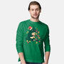 Forest Christmas Night-Mens-Long Sleeved-Tee-PopCultureWizard