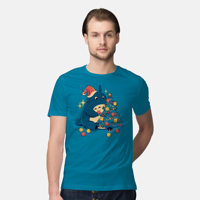 Forest Christmas Night-Mens-Premium-Tee-PopCultureWizard