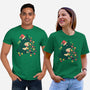 Forest Christmas Night-Unisex-Basic-Tee-PopCultureWizard