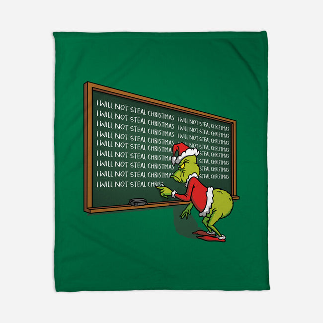 Grinch Detention-None-Fleece-Blanket-Barbadifuoco