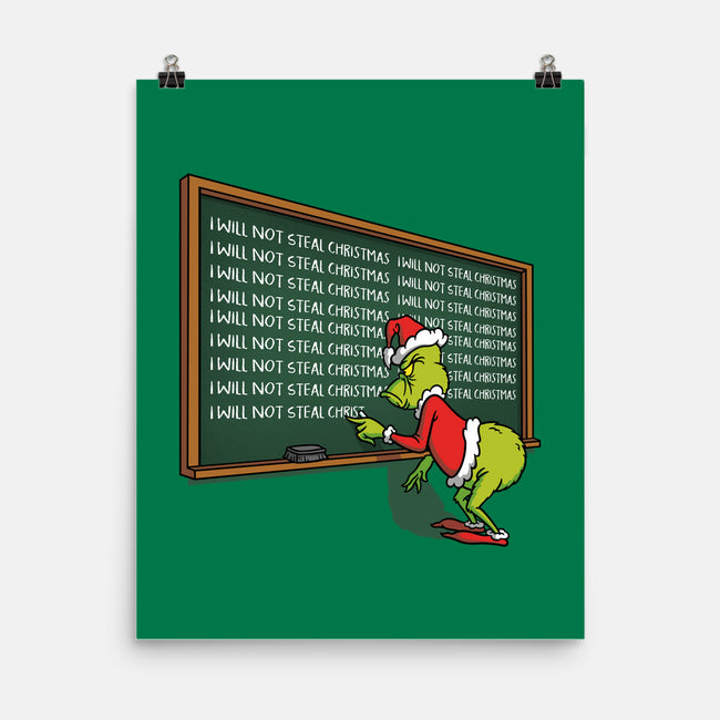 Grinch Detention-None-Matte-Poster-Barbadifuoco