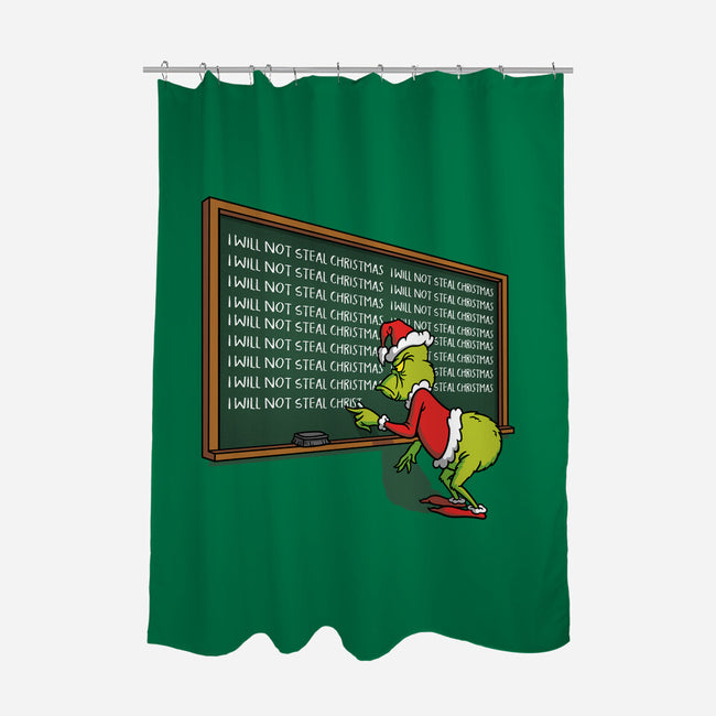 Grinch Detention-None-Polyester-Shower Curtain-Barbadifuoco