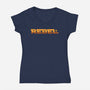 The Rebel Fighter-Womens-V-Neck-Tee-pigboom
