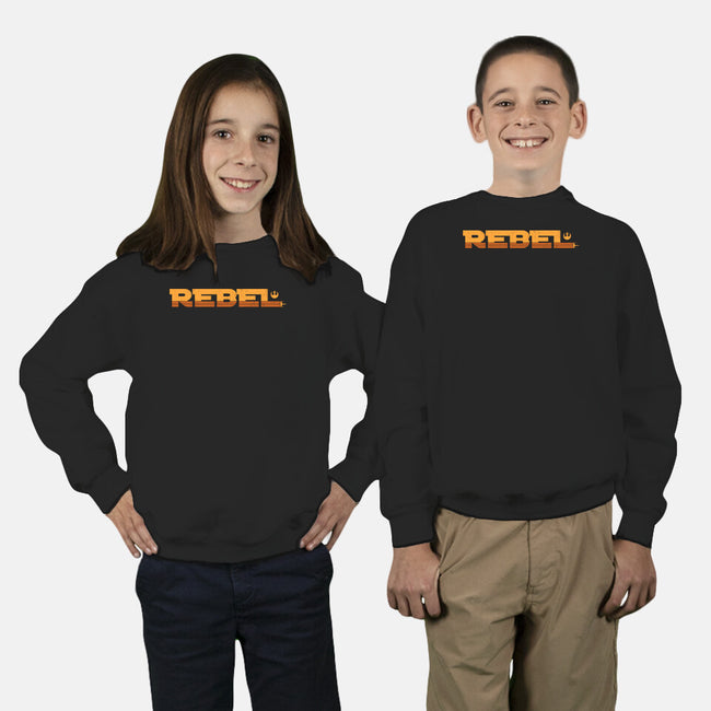 The Rebel Fighter-Youth-Crew Neck-Sweatshirt-pigboom
