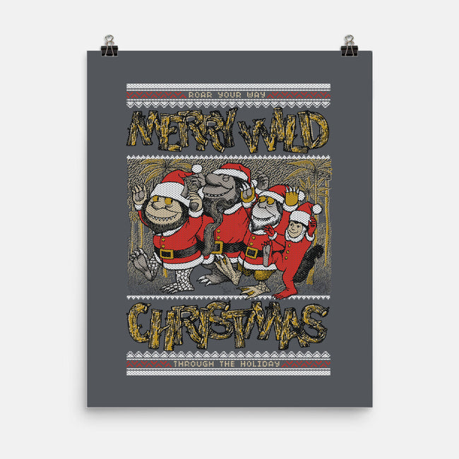 Merry Wild Christmas-None-Matte-Poster-Arinesart