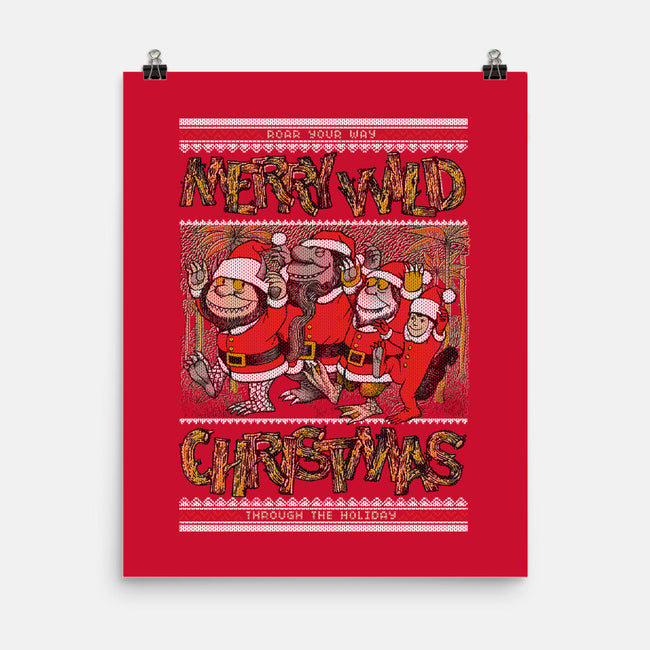 Merry Wild Christmas-None-Matte-Poster-Arinesart