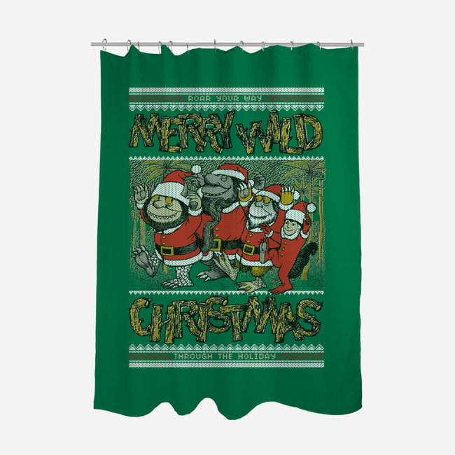 Merry Wild Christmas-None-Polyester-Shower Curtain-Arinesart