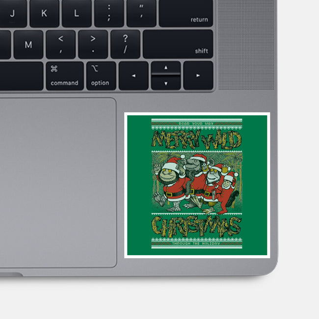 Merry Wild Christmas-None-Glossy-Sticker-Arinesart
