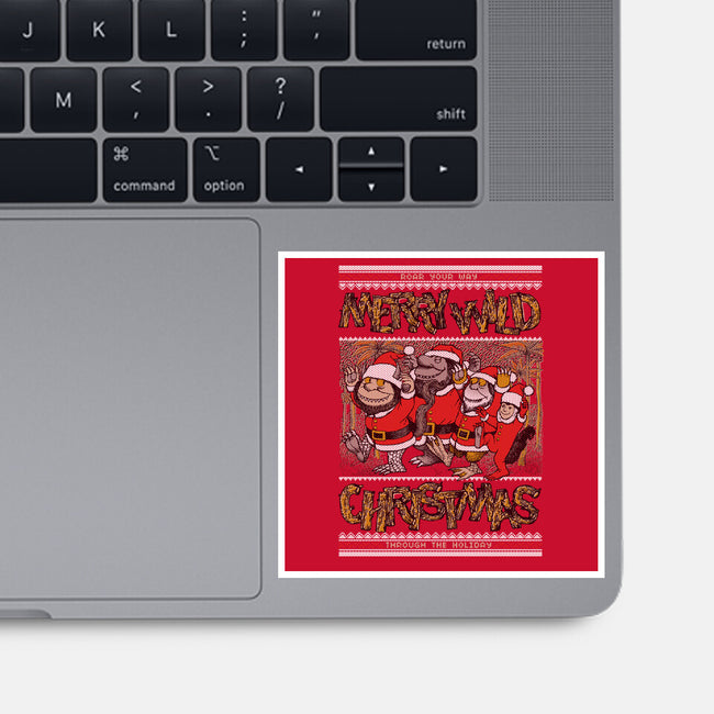 Merry Wild Christmas-None-Glossy-Sticker-Arinesart