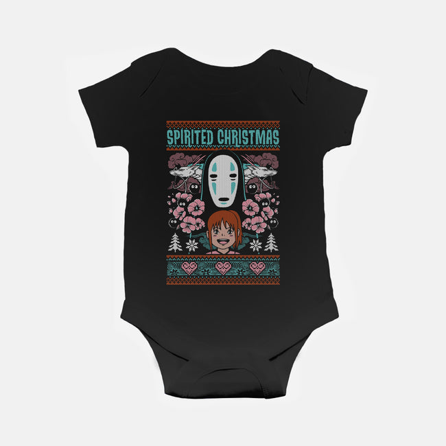 Spirited Christmas-Baby-Basic-Onesie-Arinesart