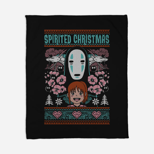 Spirited Christmas-None-Fleece-Blanket-Arinesart