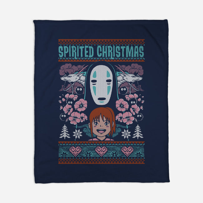 Spirited Christmas-None-Fleece-Blanket-Arinesart