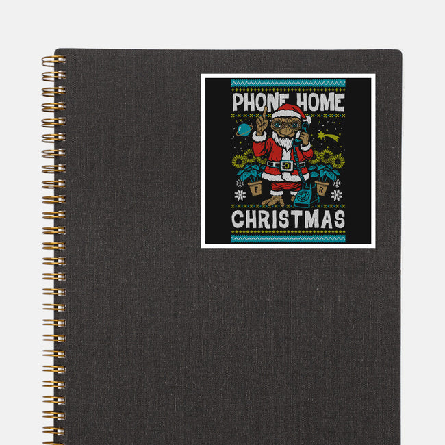 Phone Home This Christmas-None-Glossy-Sticker-Arinesart