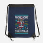 Phone Home This Christmas-None-Drawstring-Bag-Arinesart