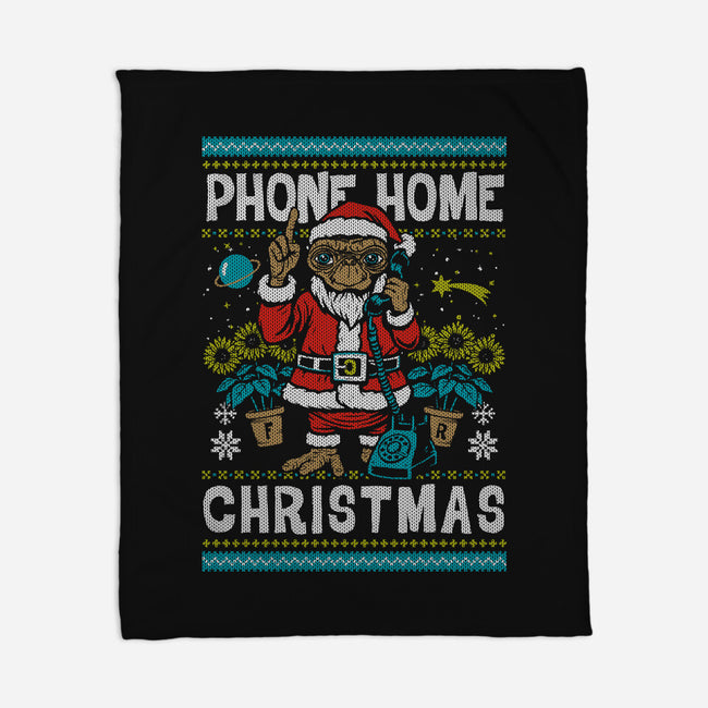 Phone Home This Christmas-None-Fleece-Blanket-Arinesart