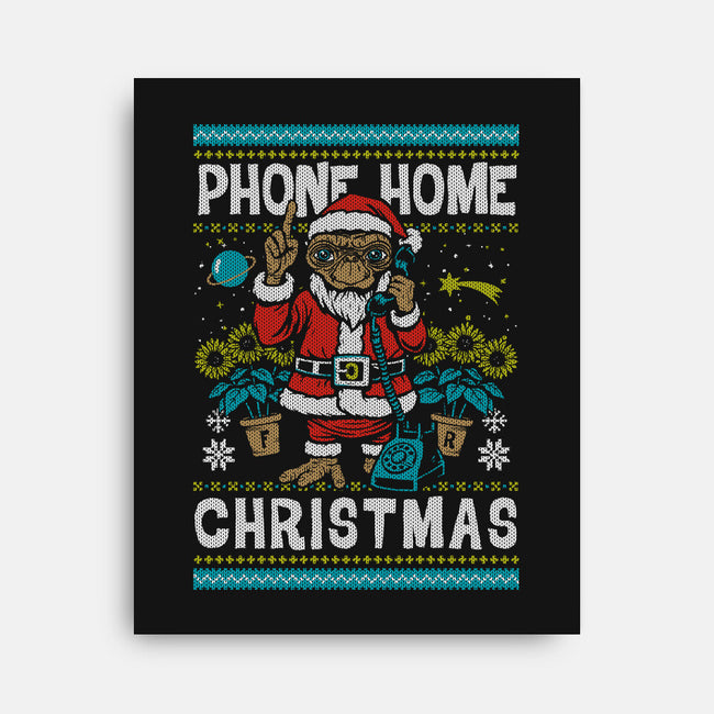 Phone Home This Christmas-None-Stretched-Canvas-Arinesart