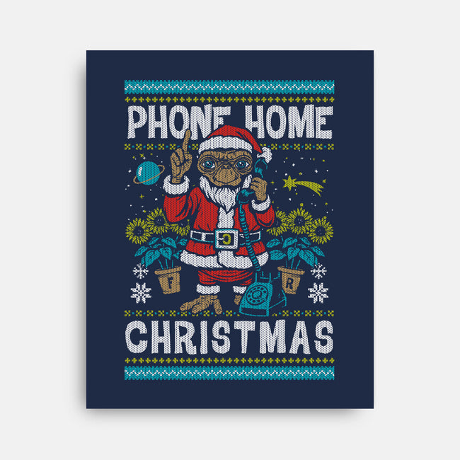 Phone Home This Christmas-None-Stretched-Canvas-Arinesart