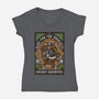 Here For The Naughty-Womens-V-Neck-Tee-Arinesart