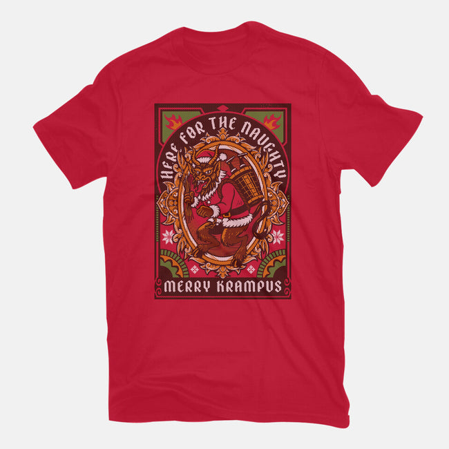 Here For The Naughty-Womens-Fitted-Tee-Arinesart