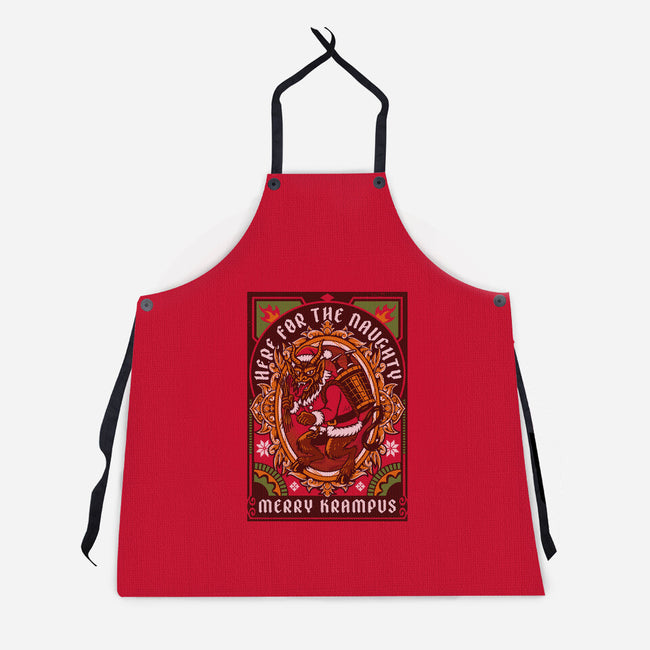 Here For The Naughty-Unisex-Kitchen-Apron-Arinesart