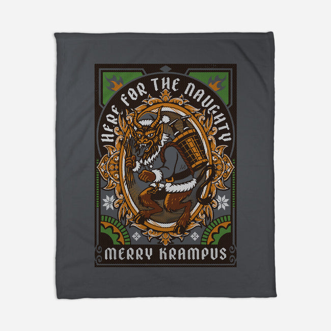 Here For The Naughty-None-Fleece-Blanket-Arinesart