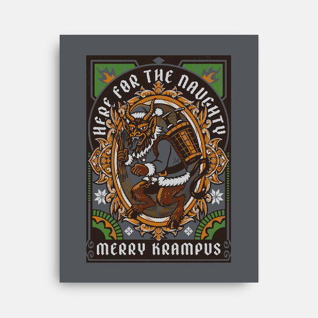 Here For The Naughty-None-Stretched-Canvas-Arinesart