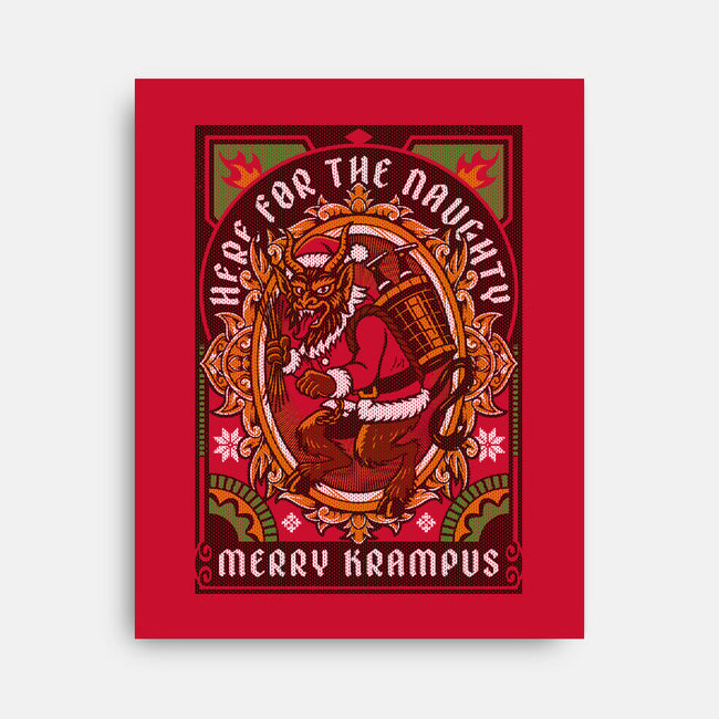 Here For The Naughty-None-Stretched-Canvas-Arinesart