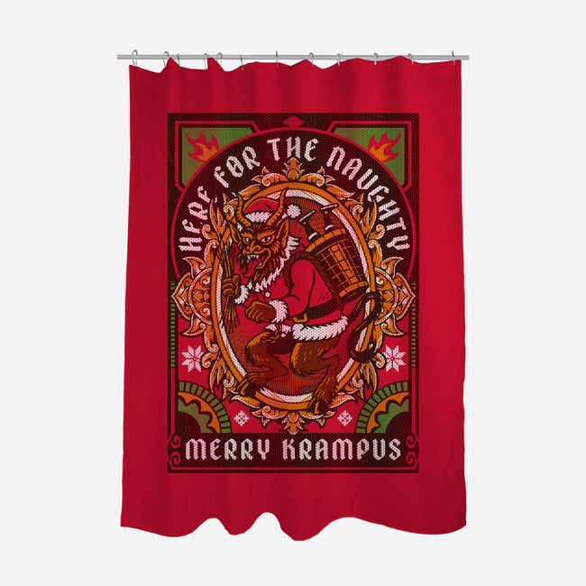 Here For The Naughty-None-Polyester-Shower Curtain-Arinesart