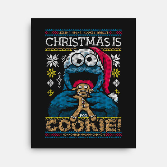 Christmas Is For Cookie-None-Stretched-Canvas-Arinesart