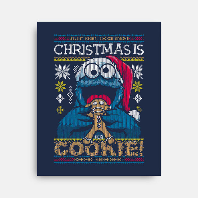 Christmas Is For Cookie-None-Stretched-Canvas-Arinesart