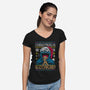 Christmas Is For Cookie-Womens-V-Neck-Tee-Arinesart