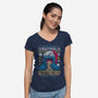 Christmas Is For Cookie-Womens-V-Neck-Tee-Arinesart