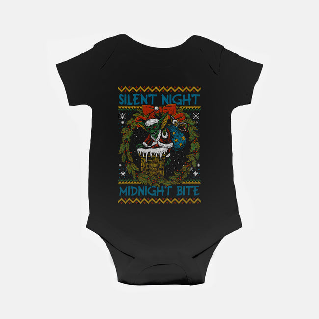 Silent Night Midnight Bite-Baby-Basic-Onesie-Arinesart