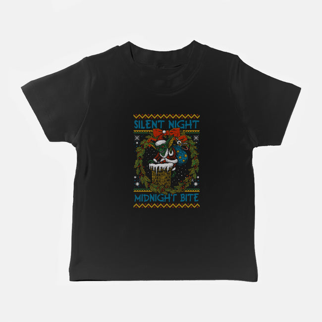 Silent Night Midnight Bite-Baby-Basic-Tee-Arinesart