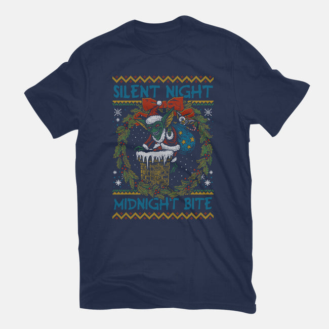 Silent Night Midnight Bite-Womens-Fitted-Tee-Arinesart