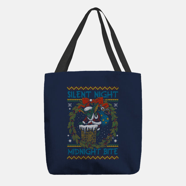 Silent Night Midnight Bite-None-Basic Tote-Bag-Arinesart