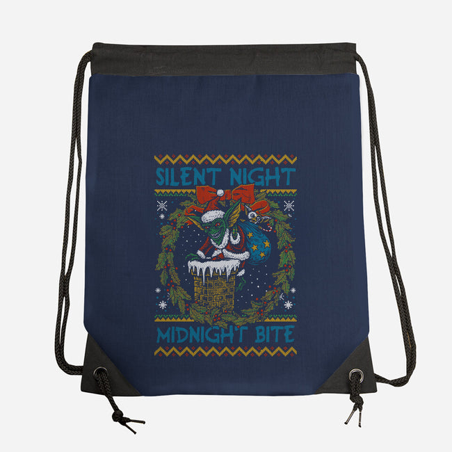 Silent Night Midnight Bite-None-Drawstring-Bag-Arinesart