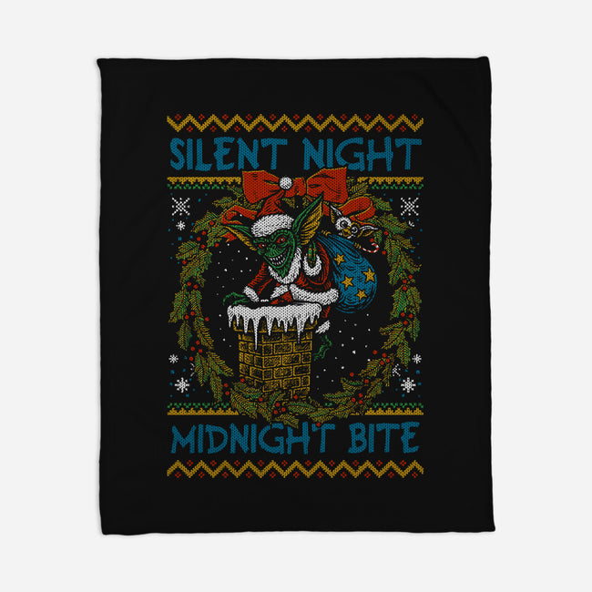 Silent Night Midnight Bite-None-Fleece-Blanket-Arinesart