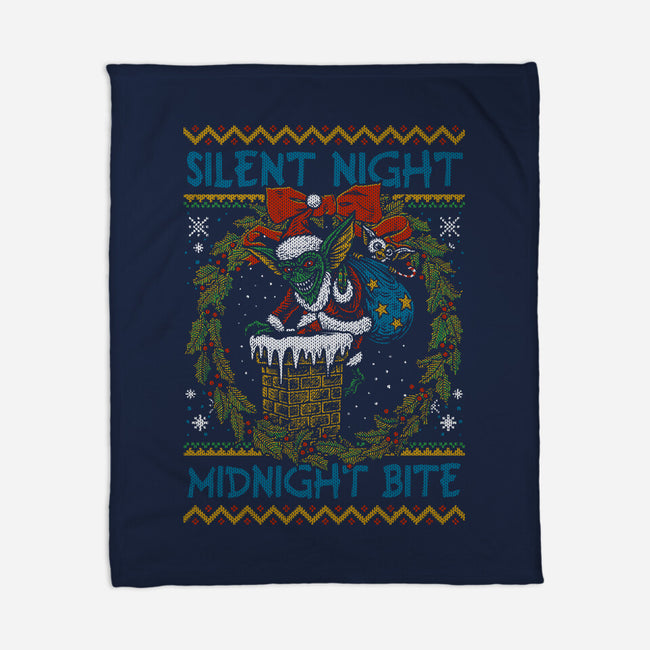 Silent Night Midnight Bite-None-Fleece-Blanket-Arinesart